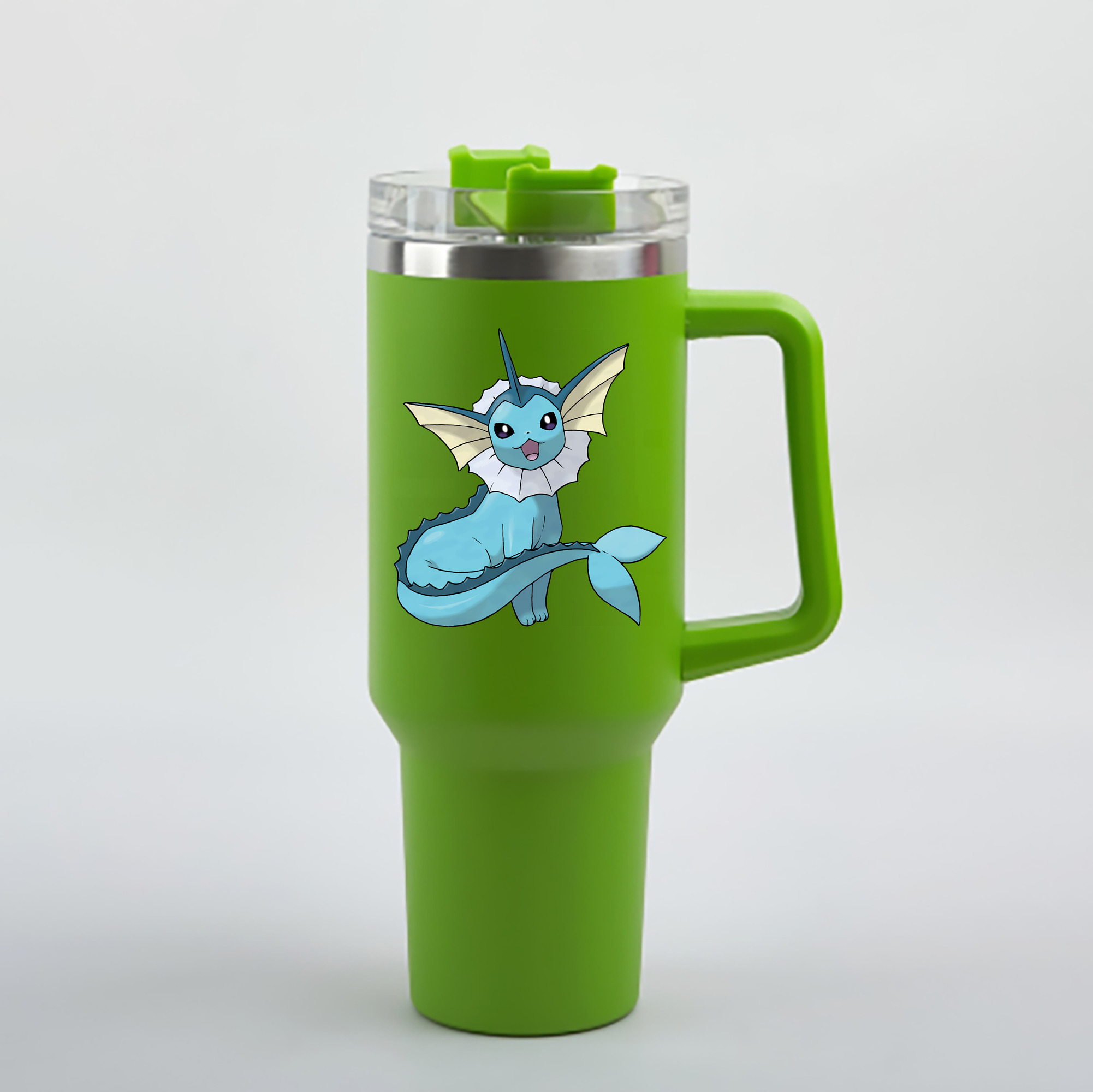 （画像用） ポケットモンスター Pokémon 1200mL車用タンブラー - クリスタルステッカー（プラスチックストロー付き）